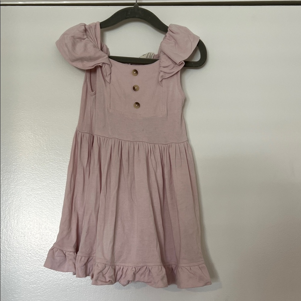 Kate Quinn Blush Pink Ruffle Dress